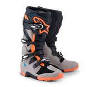 Alpinestars Tech 7 Enduro 2026 Botas de motocross, gris/negro/naranja, Talla 12