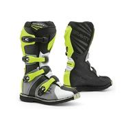 Botas Forma Off-Road Motocross MX GRAVITY Gris Blanco Amarillo-Fluo