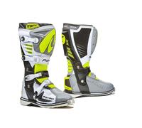 Botas Forma Off-Road Motocross MX Predator 2.0 Gris Blanco Amarillo Fluo