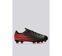 PUMA ATTACANTO II FG/AG JR - Tenis de fútbol, Color Negro y Rojo Brillante, Talla 1.5 de Reino Unido, Puma Negro y Rojo Brillante, 34 EU