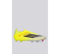 adidas Unisex Adulto F50 League Laceless Firm Ground/Multi Ground Football Boots, Team Solar Yellow 2/Core Black/Lucid Red, 40 EU