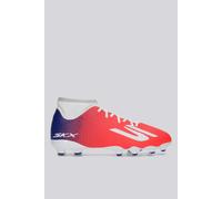 Skechers Niños SKX_2 Jr Botas de fútbol Atlas para Terreno Firme, White/Blue/Pink, 36 EU