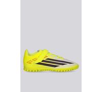 adidas Unisex niños F50 Club Hook & Loop Turf Football Shoes Kids, Team Solar Yellow 2/Core Black/Lucid Red, 32 EU