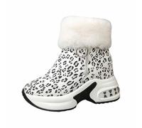 Botas Impermeables Mujer Nieve,Botines Cortos De Ante Con Forro Polar CáLido Ideales Para El Invierno Y Con Plataforma Para Aumentar La Altura