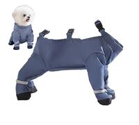 Botas Impermeables para Perros con Tirantes Ajustables, Zapatos para Mascotas Antideslizantes, a Prueba de Suciedad, Zapatos para Perros, Nunca Pierdas una Bota o calcetín, Calzado cómodo y