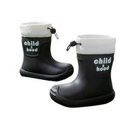 Botas Invierno Niño 25 - De Lluvia para S Es Altos Antideslizantes para S Y S Zapatos Casuales para Jugar Al Aire Libre Primavera Y Verano (Black 85-9 Years)