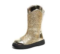 Botas Invierno Niño 39 - De Piel Sintética Brillante para S Es Cómodos con Suela Antideslizante A La Moda para Invierno para S Pequeños (Gold 31 Little Child)
