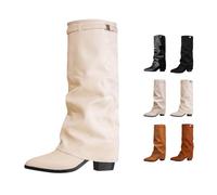 Botas largas Shark Boots Mujer Botas por encima de la rodilla Botines de ante Botines Invierno Cálidos Confort Modas Casual Botas hasta la rodilla Negro Marrón Tacones Altos Tacón Largo Rodilla Alta