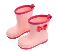 Botas Lluvia Niño 30 - Botas De Lluvia De Goma para Niñas Diseño Antideslizante Calzado Cómodo Y Duradero para Exteriores (Red 13-14)