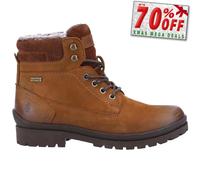 Botas Medias De Cuero Hush Puppies Para Mujer Color Camel Marrón