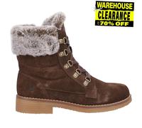 Botas Medias Impermeables De Cuero Suede Para Mujer Hush Puppies Florence Marrón