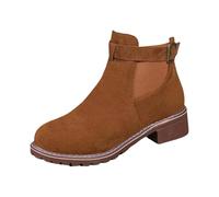 Botas Militares,Botas Boxeo Cómoda Casual con Forro Calido y Suela Antideslizante Botines Bordado Botines Estilo Motero Trekking Zapatos con Tacón Cuña Outdoor