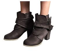 Botas Militares Mujer,Botas Moto Cómoda Casual Antideslizante Botines Western Botines Estilo Motero Aire Libre Zapatos Chunkyrayan Outdoor