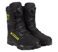 Klim Klutch GTX BOA Botas para motos de nieve, negro/amarillo neón, Talla 9