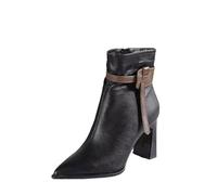 Botas Moto Mujer,Botas Militares Comodos Casual Suela Antideslizante Botines Western Botines Trekking Aire Libre Zapatos con Plataforma Outdoor