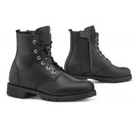 Zapatos Moto Forma Urban Cuero Impermeable Lady CRYSTAL Negro