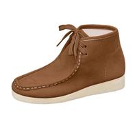Botas Mujer Planas-Botas Cortas De Ante De Color SóLido Retro De OtoñO E Invierno para Mujer Botas Mujer Invierno Planas