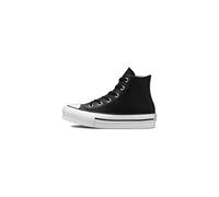 Botas negras converse chuck taylor all star eva lift leather niña 31.5