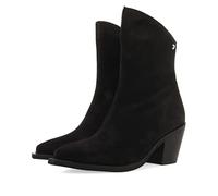 Botas Negras de Piel Estilo Cowboy para Mujer JIJEL
