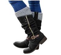 Botas Nieve Altas Mujer - Bota Ancho Especial Mujer Casual Fashion Transpirable Moda Botines Occidentales Botas Chelsea Botas Medias De OtoñO E Invierno