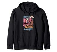 Botas o Lazos Auntie Loves You Gender Reveal Party Family Sudadera con Capucha