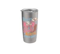 Botas o lazos Auntie Loves You Gender Reveal Party Family Vaso térmico de acero inoxidable de doble pared