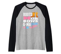 Botas O Lazos G Ma Loves You Género Revelar Abuela Western Camiseta Manga Raglan