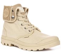 Botas Palladium Baggy De Lona Veganas Eva Cut Para Hombre En Beige UK 7 - 10