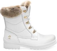 Panama Jack Tuscani, Combat Boot Mujer, Blanco, 40 EU