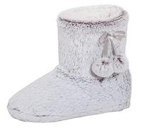 Botas Pantuflas de Mujer de Piel Sintética con Espuma de Memoria Grises M/UK 38-40