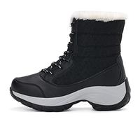 Botas para Mujer Botas de Mujer Que Mantienen el Calor Botines con Tacones Botas de Invierno Plataforma Botas de Nieve Femininas Zapatos de Invierno de Fondo Suave Botines de Mujer