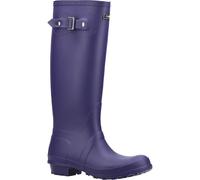 Cotswold Mujer Sandringham Impermeable Botas De Agua Wellington Hebilla Lateral Morado 38