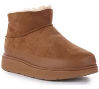 Botas Para Mujer Fitflop Gen Ultra Mini Doble Cara De Ante En Tan EU 36-42