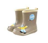 Botas para niños para días lluviosos al aire libre, cómodas botas cortas para niños de 1 a 8 años, suela duradera, zapatos ligeros de senderismo para todas las estaciones, café, 19 UK