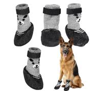 Botas Para Patas De Perro - Zapatos Para Mascotas, Botas Antideslizantes Para Perros | Zapatos Transpirables Para Perros Con Cierre Ajustable Para Días De Nieve, Calles Calurosas, Invierno, Protección