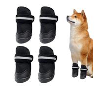 Botas para perro - Impermeables, antideslizantes, transpirables, con correas reflectantes ajustables | Zapatos para mascotas con doble lavado para mascotas heridos y lluviosos