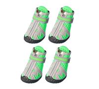 Botas para perro - Malla de goma | Zapatos ligeros para perros | Protectores antideslizantes para patas | Botas de malla para mascotas | Zapatos para mascotas para suelos duros interiores, pavimento