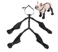 Botas para perro - Zapatos ajustables para perros con correa auxiliar, protectores de patas para todo tipo de clima, cómodas botas con tirantes, protección contra el invierno y el frío para perros