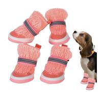 Botas para Perros para Asfalto Caliente, 4 Unidades, para Paseos al Aire Libre, Senderismo