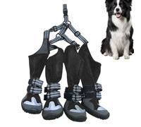 Botas para perros que caminan al aire libre - Protectores impermeables para patas, zapatos modernos para mascotas | Botas antideslizantes ajustables, calzado para perros, botas para caminar transpirab