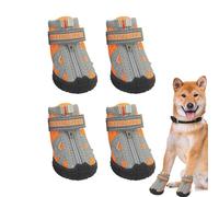 Botas para perros, zapatos para perros en 5 tamaños de goma | Grandes patas de zapatillas para perros para caminar al aire libre, suelos duros