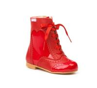Botas Pascualas Charol-Napa para Niñas Todo Piel mod.1000. Calzado Infantil Made in Spain, Garantia de Calidad. (29, Rojo)