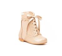 Botas Pascualas Charol-Napa para Niñas Todo Piel mod.1000. Calzado Infantil Made in Spain, Garantia de Calidad. (27, Camel)