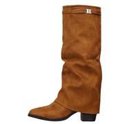 Botas por encima de la rodilla para mujer, botas de tiburón, punta puntiaguda, botas altas por la rodilla con tacón de bloque, botas de entretiempo, botas largas, botas medievales, botas retro para