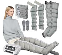 Botas Presoterapia Drenaje Linfático Piernas XL, Aparato Presoterapia Profesional 6 Habitaciones Presoterapia Piernas Y Vientre Y Brazos, Masaje Piernas Circulación Linfática Sangina