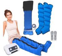 Botas Presoterapia para Casa Piernas | 6 Cámaras Maquina de Presoterapia Profesional, Masajeador Drenaje Linfatico Piernas Cansadas,0-30 Min,30-240 mmHg Ajustables