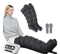 Botas Presoterapia Piernas Talla Grande XL, 6 Camaras Maquina Presoterapia Para Casa Talla Grande Para Las Piernas Y Abdomen, Para Circulación Recuperación Muscular Drenaje Linfático, Masajeador Pie