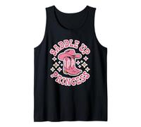 Botas Saddle Up Princess Lindas Cowgirl Western Rodeo Girls Camiseta sin Mangas