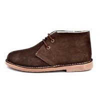 Botas Safari de Piel Serraje con Borreguito para Hombre y Mujer - Pisamierdas/Pisacacas/Pisamonas - Antideslizantes, Hechas en España (Marrón, Sistema tallas calzado EU, Adulto, Números, mediano, 43)