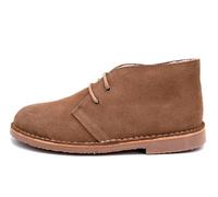 Botas Safari de Piel Serraje con Borreguito para Hombre y Mujer - Pisamierdas/Pisacacas/Pisamonas - Antideslizantes, Hechas en España (Arena, Sistema tallas calzado EU, Adulto, Números, mediano, 41)